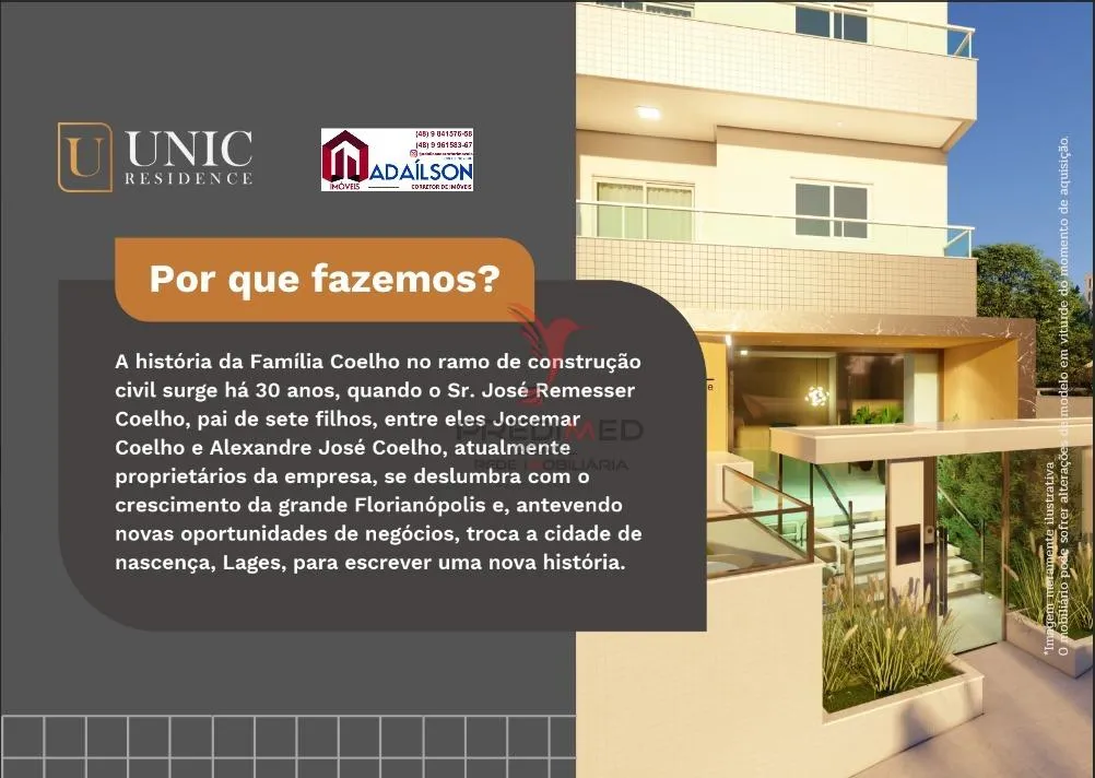 Imagem Unic Residence Apartamentos 2 suítes à venda SAO JOSE SC BRASIL