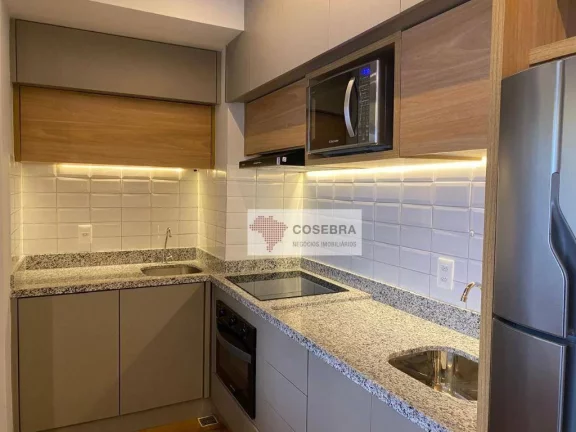 Imagem Apartamento com 2 dormitórios para alugar, 33 m² por R$ 4.900,67/mês - Brooklin - São Paulo/SP