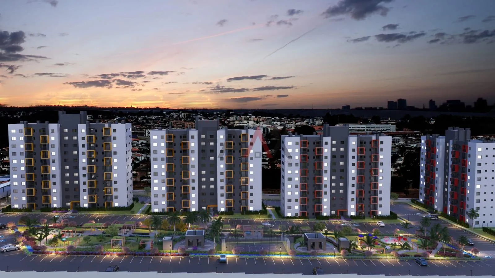 Imagem Apartamento com 2 dormitórios para locação,54.00 m², BATEL, GUARAPUAVA - PR