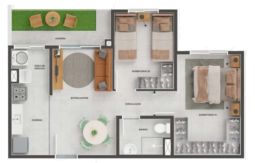 Imagem Apartamento à venda no bairro Residencial Porto Seguro - Goiânia/GO