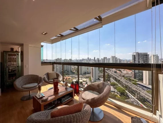 Imagem Imperdível: Apartamento à venda no Brooklin Paulista, São Paulo-SP, 3 quartos, 3 suítes, 3 salas, 4 banheiros, 4 vagas, 240m².