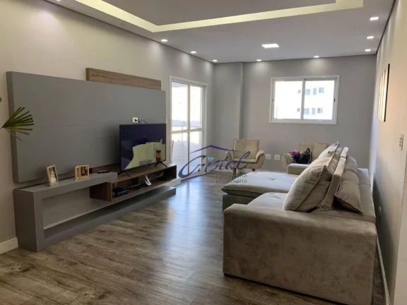 Imagem Apartamento com 3 dormitórios à venda, 126 m² por R$ 820.000,00 - Guilhermina - Praia Grande/SP