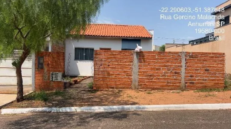 Foto do imóvel Oportunidade Única em ANHUMAS - SP | Tipo: Casa | Negociação: Venda Direta Online | Situação: Imóvel em RUA GERCINO MALACRIDA