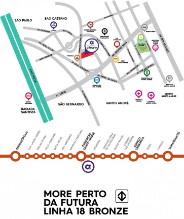 Imagem Apartamento com 2 Quartos à Venda, 39 m² em Santa Maria - Santo André