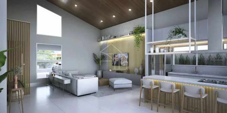 Imagem Casa linear 4 suítes condomínio Arquipélago de manguinhos