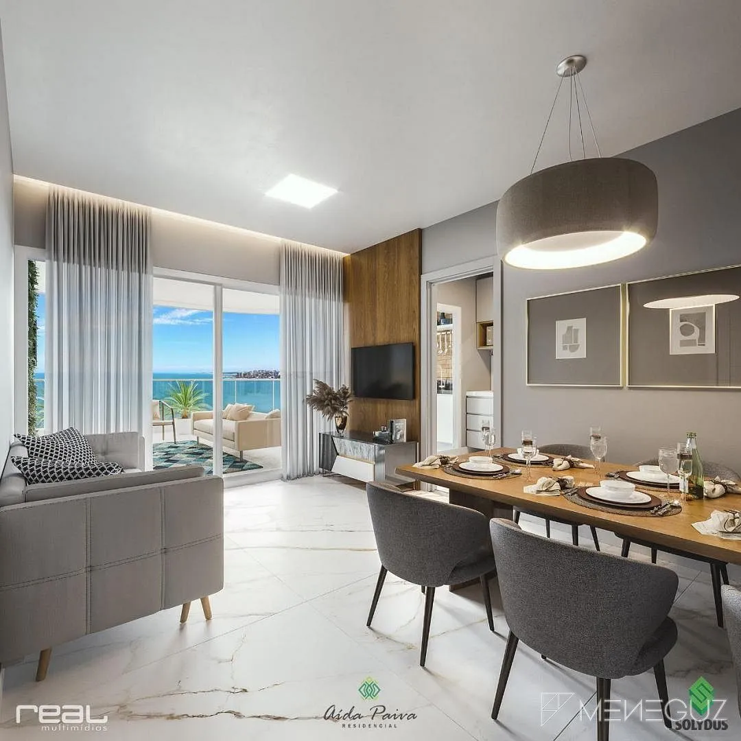 Imagem Aida Paiva - Empreendimento com apartamento com 2 e 3 quartos na quadra do mar