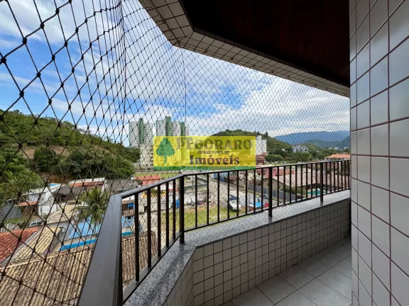 Imagem Apartamento de 2 quartos na Prainha, Caraguatatuba-SP 1 suíte, 2 salas, 2 banheiros, 1 vaga de garagem e vista para o mar