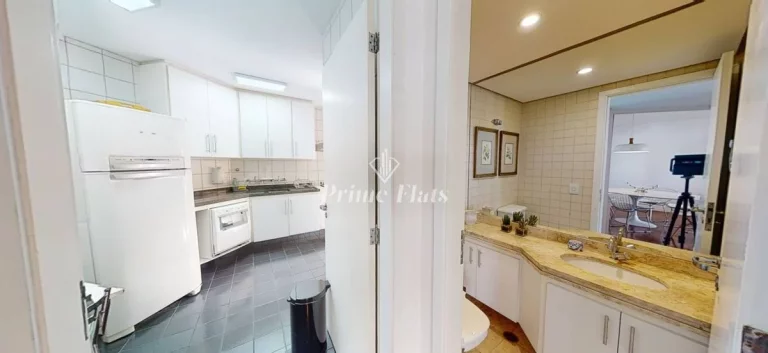 Imagem Flat disponível para locação no The Sutton House em Moema, com 120m², 3 dormitórios e 2 vagas
