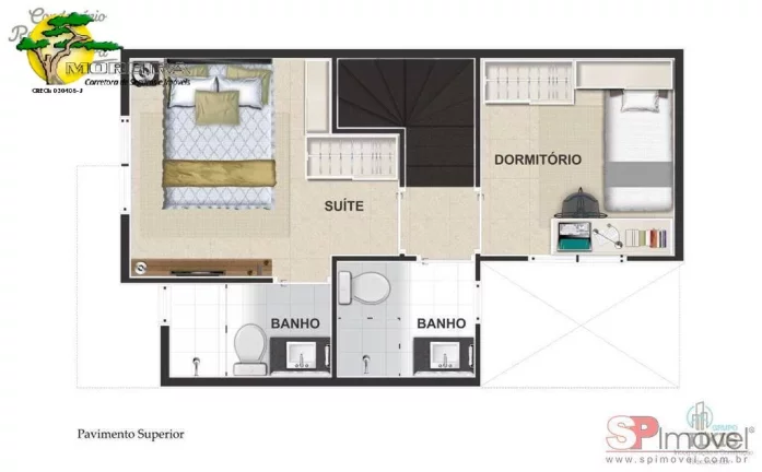 Imagem CASA EM CONDOMINIO C/ 60M², 2 DORMS, 1 SUITE E 1 VAGA NO TREMEMBE