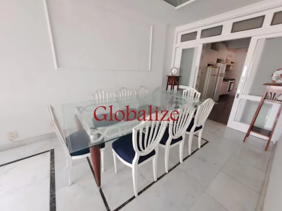 Imagem Apartameno à venda com 210m², 3 quartos, 2 suítes, 2 vagas, frente mar por R$2.700.000,00 no Boqueirão em Santos