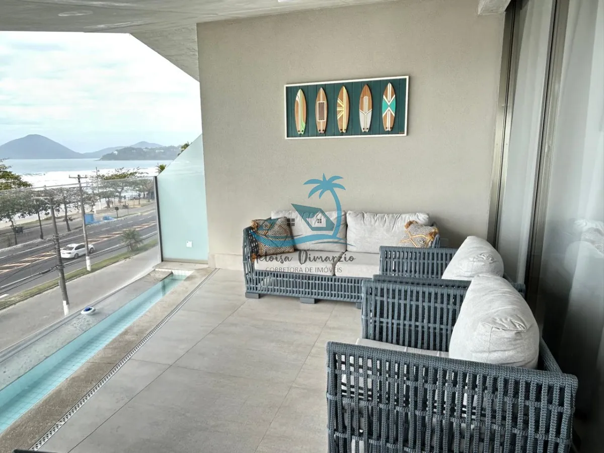 Imagem Maravilhoso apartamento frente mar com piscina privativa na varanda, na Praia Grande, em Ubatuba