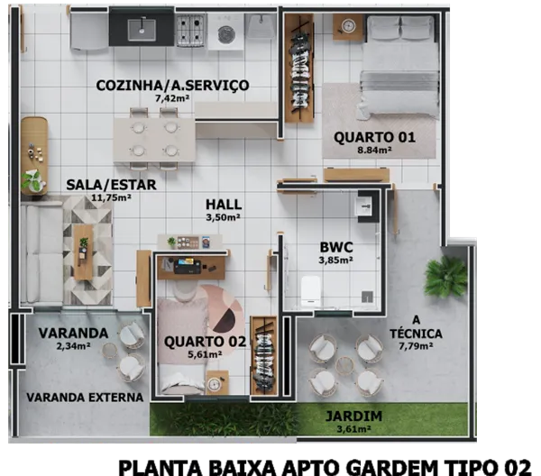 Imagem Vitória Club Teresina | Apartamentos Zona Sul | A partir de R$ 256.000