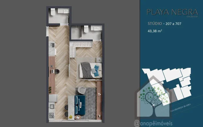 Imagem Playa Negra Residence – Agronômica, Florianópolis/SC