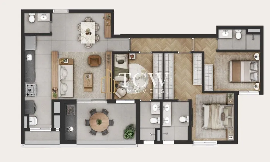 Imagem Apartamentos à Venda em Moema | 3 Suítes ou 4 Dormitórios | 114 a 141 m² | São Paulo/SP