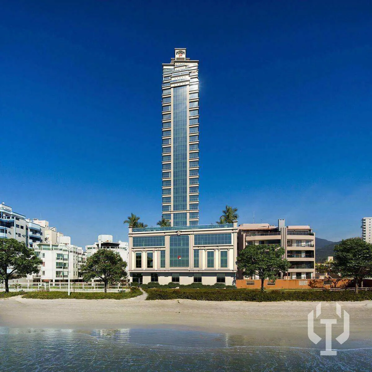 Imagem Apartamento Frente Mar 4 Suítes com Lazer Completo no Centro de Itapema