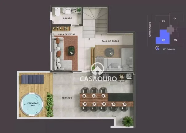 Imagem Cobertura à venda, 113 m² por R$ 1.376.000,00 - Serra - Belo Horizonte/MG