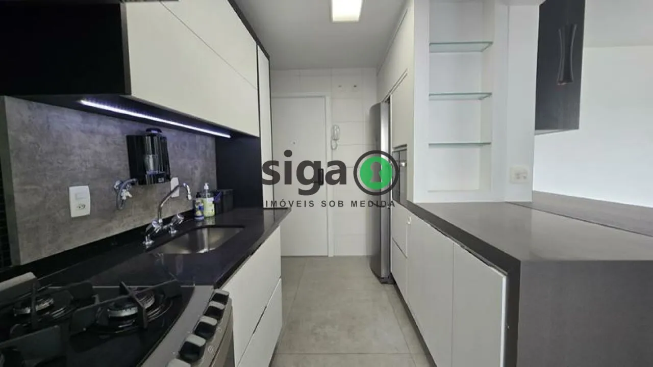 Imagem Brooklin - 105 m² - 2 dormitórios sendo 2 Suítes - Varanda Gourmet - Pronto para Morar