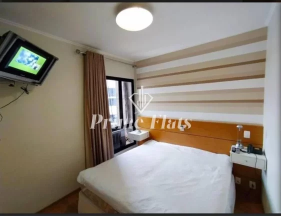 Imagem Flat disponível para locação no Hotel Massis na Consolação, com 48m², 1 dormitório e 1 vaga