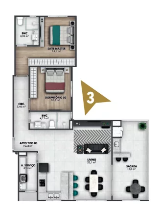 Imagem Gold Coast - Apartamento à venda no bairro Centro - Itajaí/SC