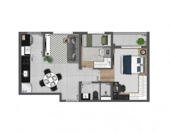 Imagem Apartamento com 2 Quartos à Venda, 44 m² em Vila Brasilândia - São Paulo