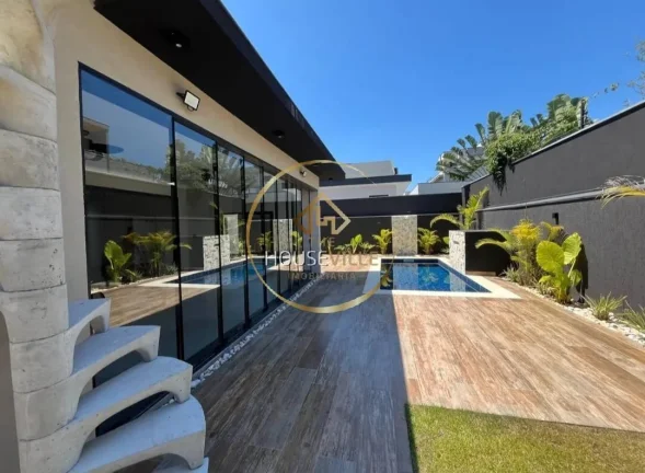 Imagem Casa Sobrado, 4 dormitórios (3 suítes), 6 vagas, Res. Mônaco, Urbanova Sjc.