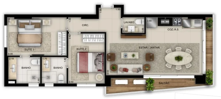 Imagem Opus Geo Home 136