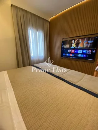 Imagem Flat disponível para locação no Ninety Hotel no Jardim Paulista, com 33m², 1 dormitório e 1 vaga