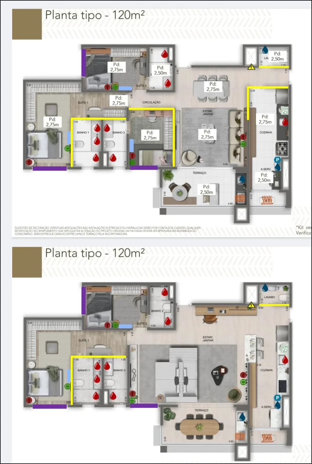 Imagem Apartamento com 3 Quartos à Venda, 120 metros em Umuarama - Osasco