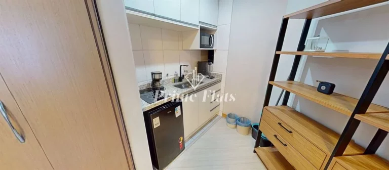Imagem Flat disponível para venda no Hotel Bienal Suítes na Vila Mariana, com 28m², 1 dormitório e 1 vaga