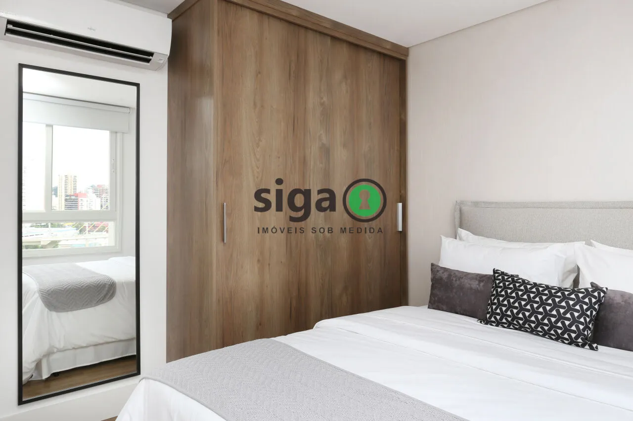 Imagem APATAMENTO MOBILIADO PARA VENDA NO BROOKLIN COM 1 DORMITORIO