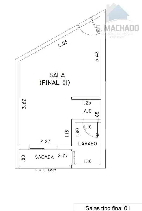 Imagem Sala Comercial para Venda em Santo André / SP no bairro Vila Curuça