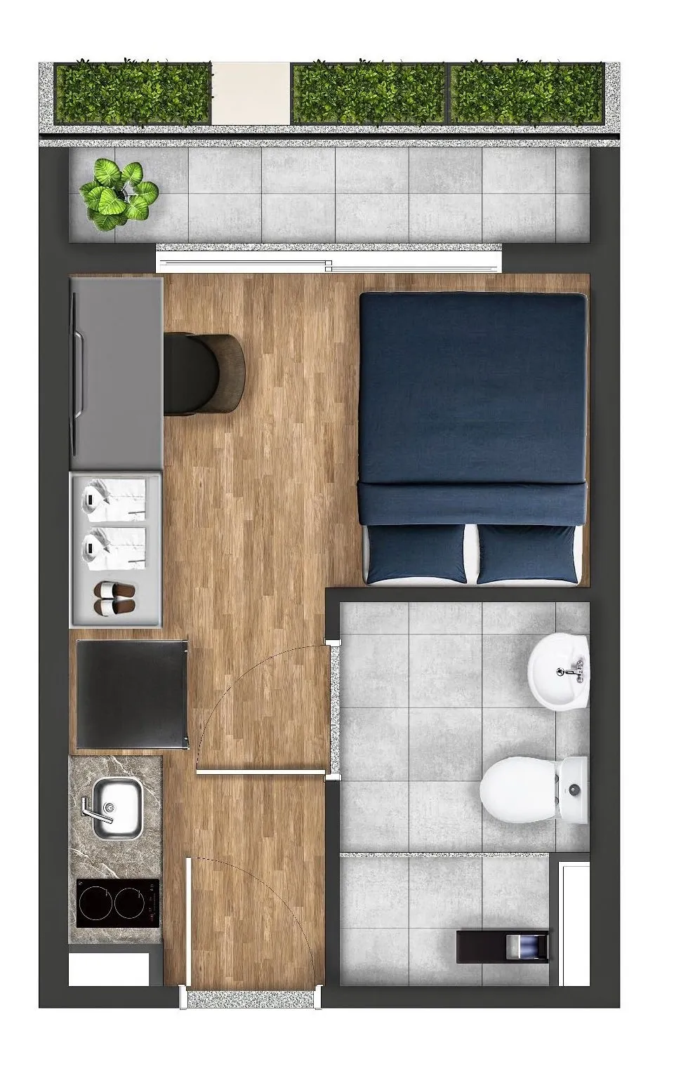 Imagem Um projeto contemporâneo, sofisticado e único, com arquitetura que foge do convencional e biofilia...