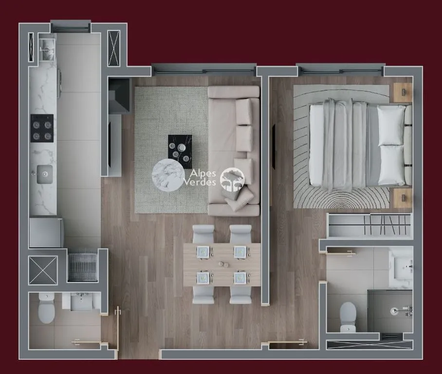 Imagem APARTAMENTO COM 2 SUITES PROX. DA CATEDRAL DE PEDRA EM CANELA