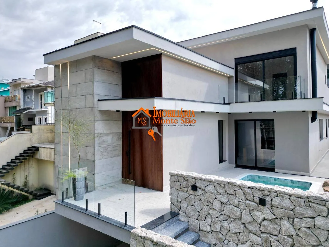 Imagem Sobrado com 4 dormitórios à venda, 380 m² por R$ 3.990.000 - Cidade Parquelandia - Mogi das Cruzes/SP