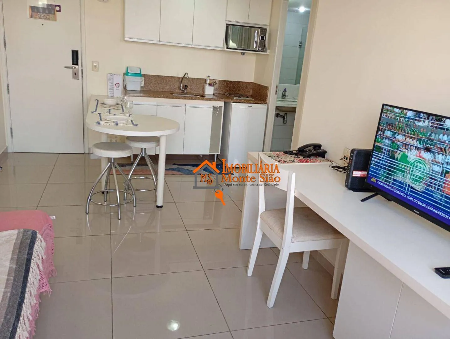 Imagem Flat com 1 dormitório, 35 m² - venda por R$ 352.000,00 ou aluguel por R$ 6.682,00/mês - Centro - Guarulhos/SP