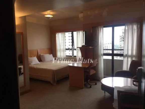 Foto do imóvel Flat disponível para venda no Quality Paulista, com 29m², 1 dormitório e 1 vaga de garagem em Alameda Lorena