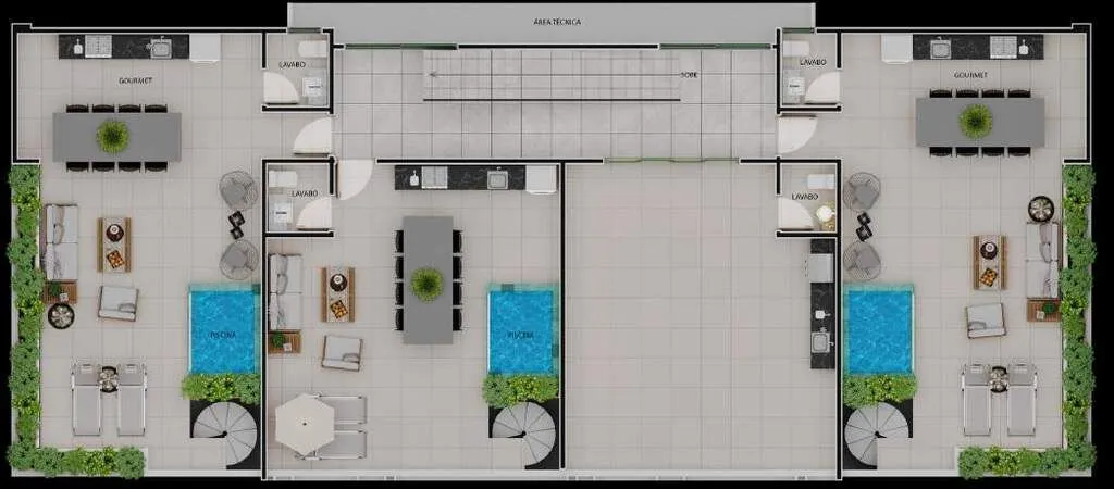 Imagem Loft novo no Aeroclube com 23m², vaga fixa, rooftop e alto potencial de valorização.