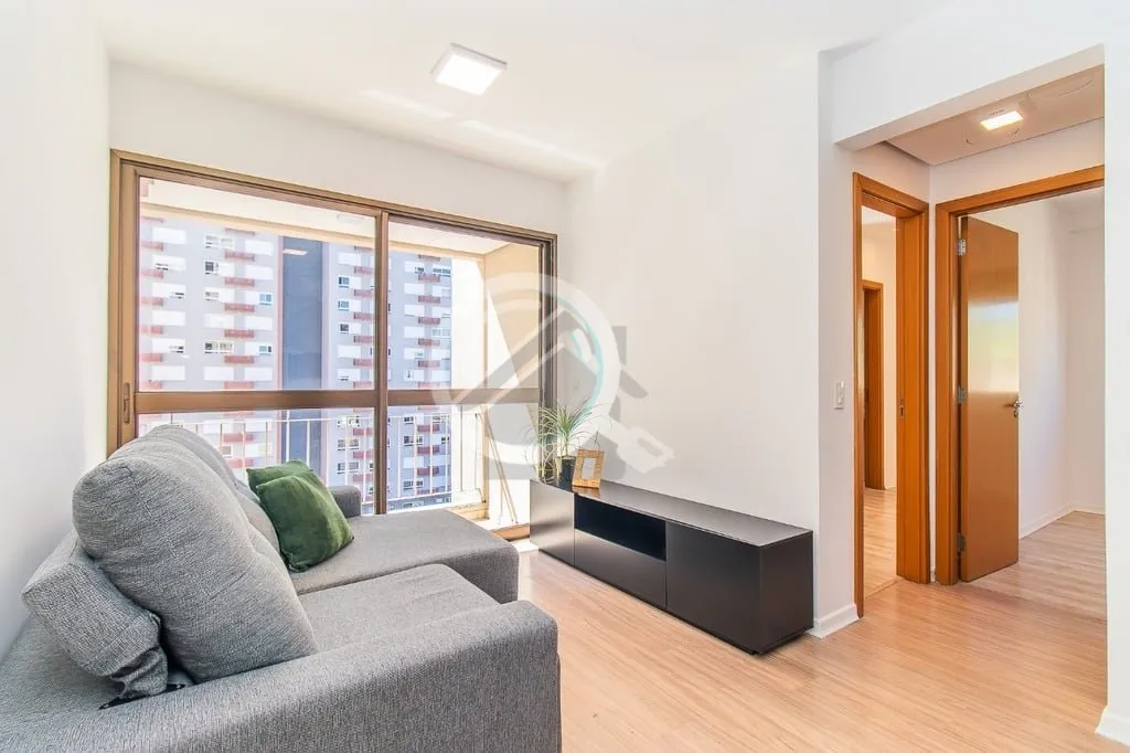 Imagem Apartamento semimobiliado com 61m², 2 dormitórios sendo 1 suíte, 1 vaga! Living para 2 ambientes ...
