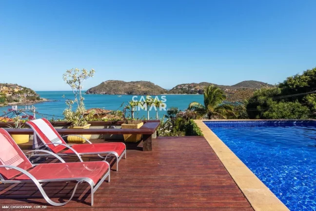 Imagem Casa Frente Mar para Temporada em Armação dos Búzios / RJ no bairro Ferradura