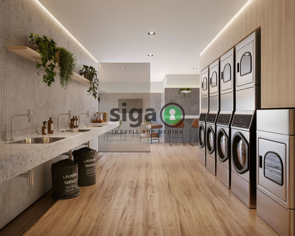 Imagem O apartamento possui 37,46 m² com 2 dormitórios - próximo a duas estações de metrô