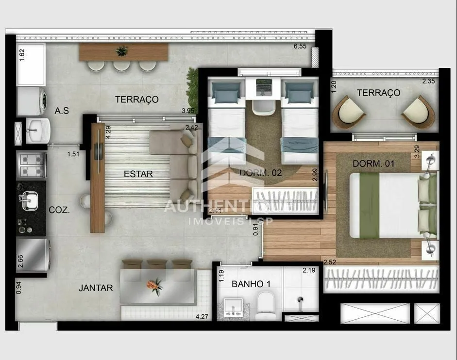 Imagem REFUGE BOSQUE DA SAUDE - Apartamento à venda em São Paulo/SP