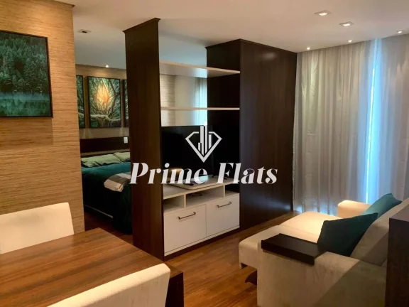 Imagem Flat disponível para locação no Edifício Mandarim no Brooklin, com 50m², 1 dormitório e 1 vaga
