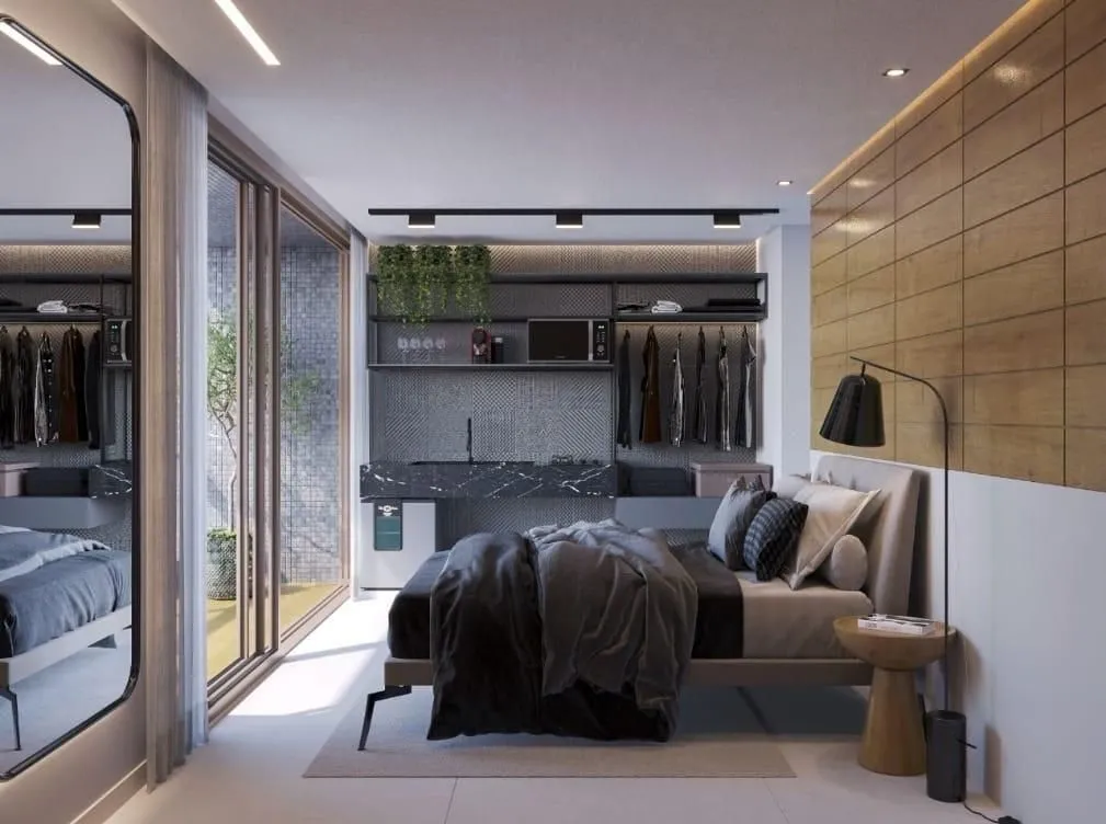 Imagem Flat beira-mar no Lauramar em Cabo Branco, ideal para casais, alto padrão e investidores com foco em alta rentabilidade.