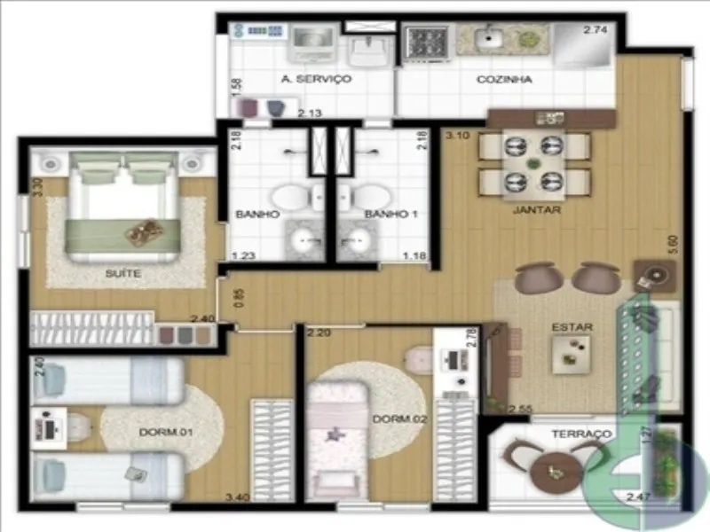 Imagem Imóveis em Santo André-SP, apartamento a Venda em Santo Andre, apartamento pronto para morar em Santo André, ap 2 dormitórios em Santo André