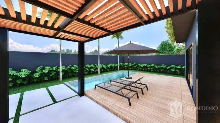Imagem Sobrado em condomínio Fechado com piscina e 3 suítes