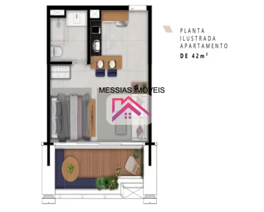 Imagem APARTAMENTOS DE 1 E 2 DORMITÓRIOS E 1 VAGA - JK SQUARE ITAIM