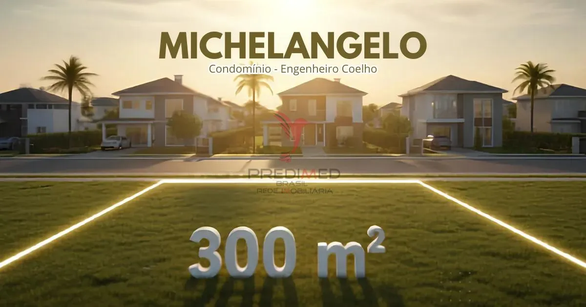 Imagem Terreno Plano 300m² no Condomínio Michelangelo (Entrada R$ 30k e Saldo em 180x)