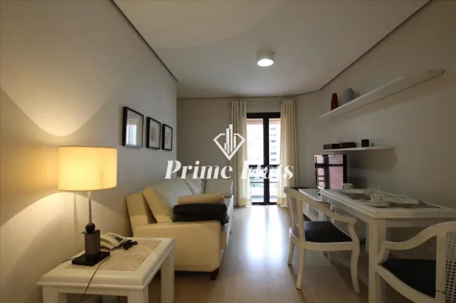 Imagem Flat disponível para locação no Condomínio Tiffany Residence, com 45m², 1 dormitório e 1 vaga de garagem