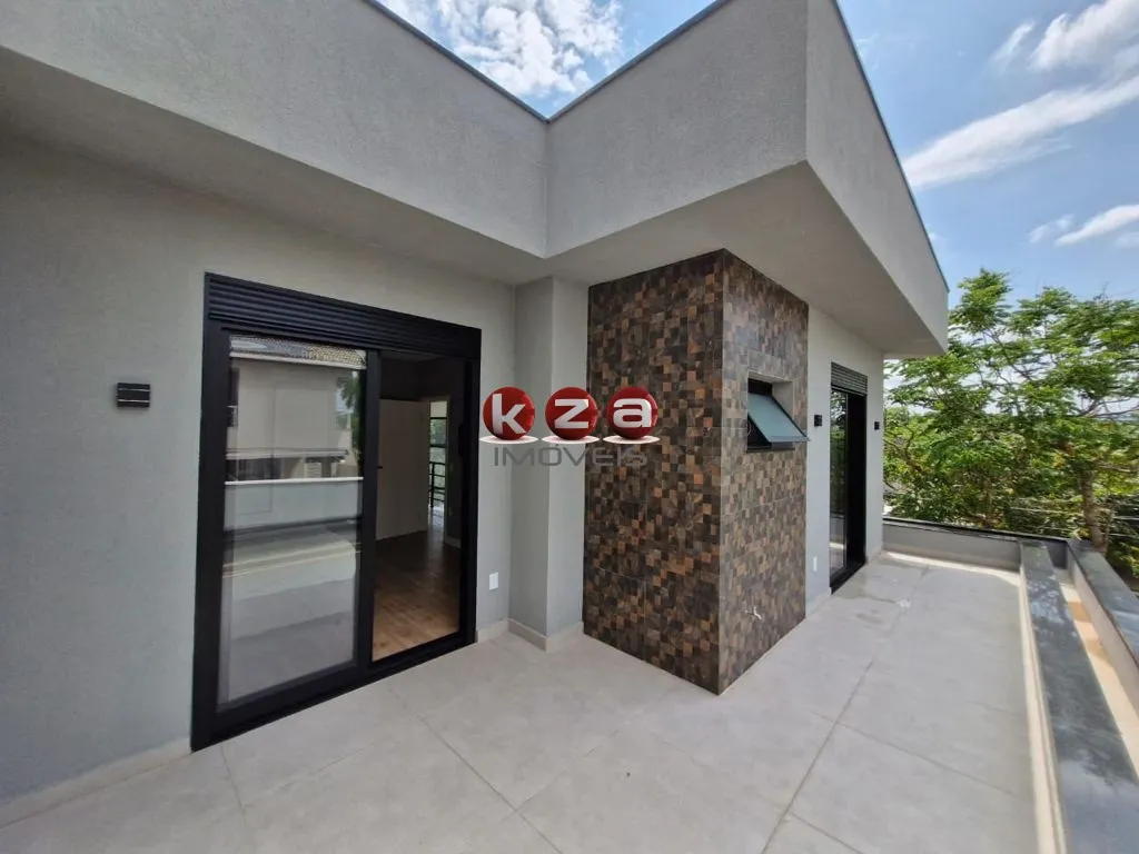 Imagem Casa Moderna e nova a venda em condomínio de alto padrão em Valinhos-SP, : 3 suítes, 4 vagas, 280m².gourmet com piscina.