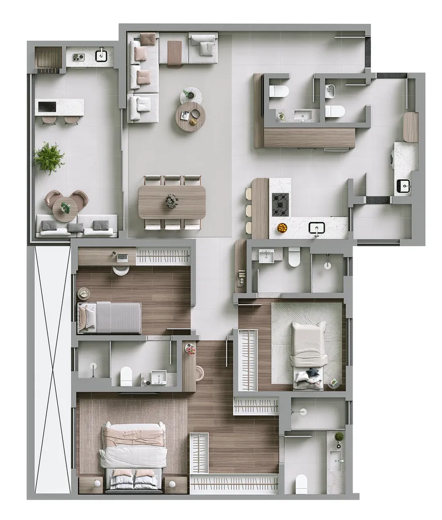 Imagem APARTAMENTO RESIDENCIAL em Curitiba - PR, Mercês